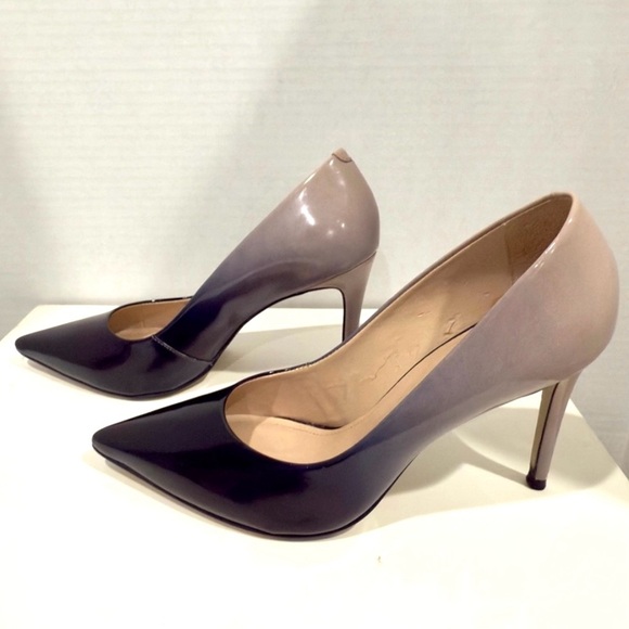 Carvela Kurt Geiger Women's Black Alison Ombre Patent Court Shoes Heels Size 8.5 - Picture 2 of 11